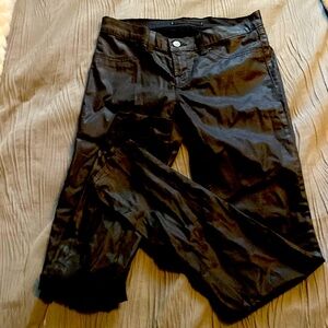 J Brand Coated Black Wax Pants